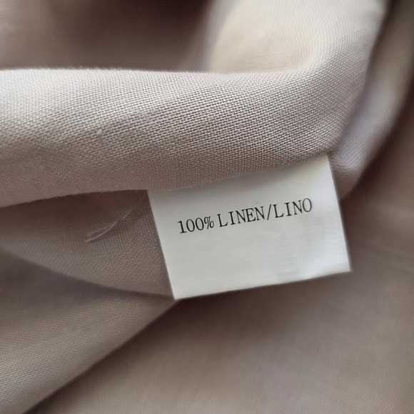 Men's Guayabera Casual Shirt Small S Embroidery Trim Long Sleeves Beige Tan - Picture 13 of 13